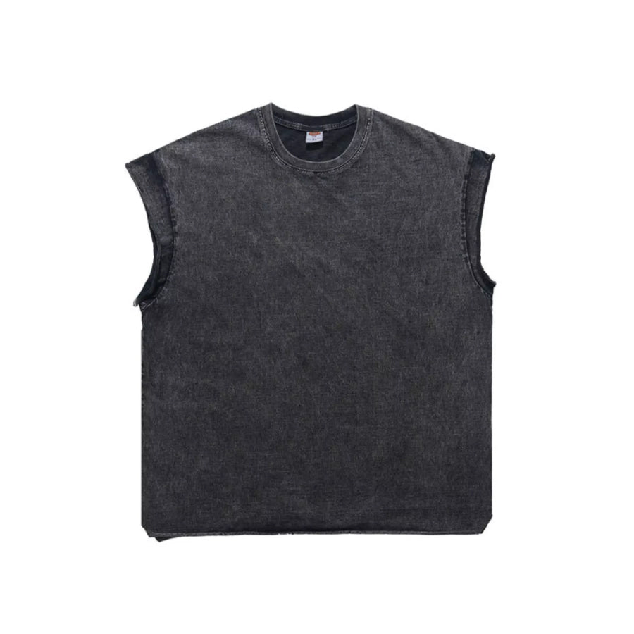 Men’s Washed Round Neck Tank Apparel and Accessories