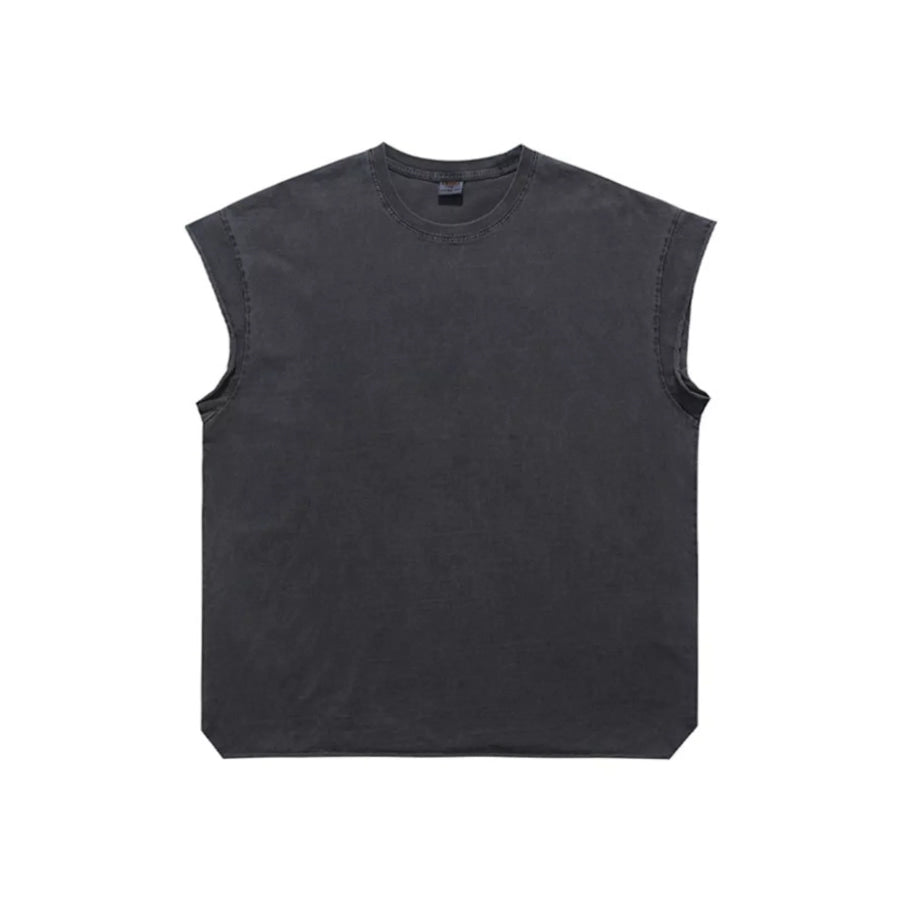 Men’s Washed Round Neck Tank Apparel and Accessories