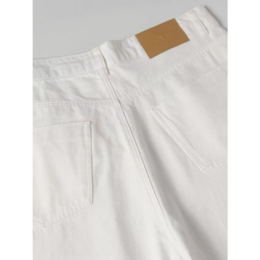Men’s Washed Wide Leg Capris Apparel and Accessories