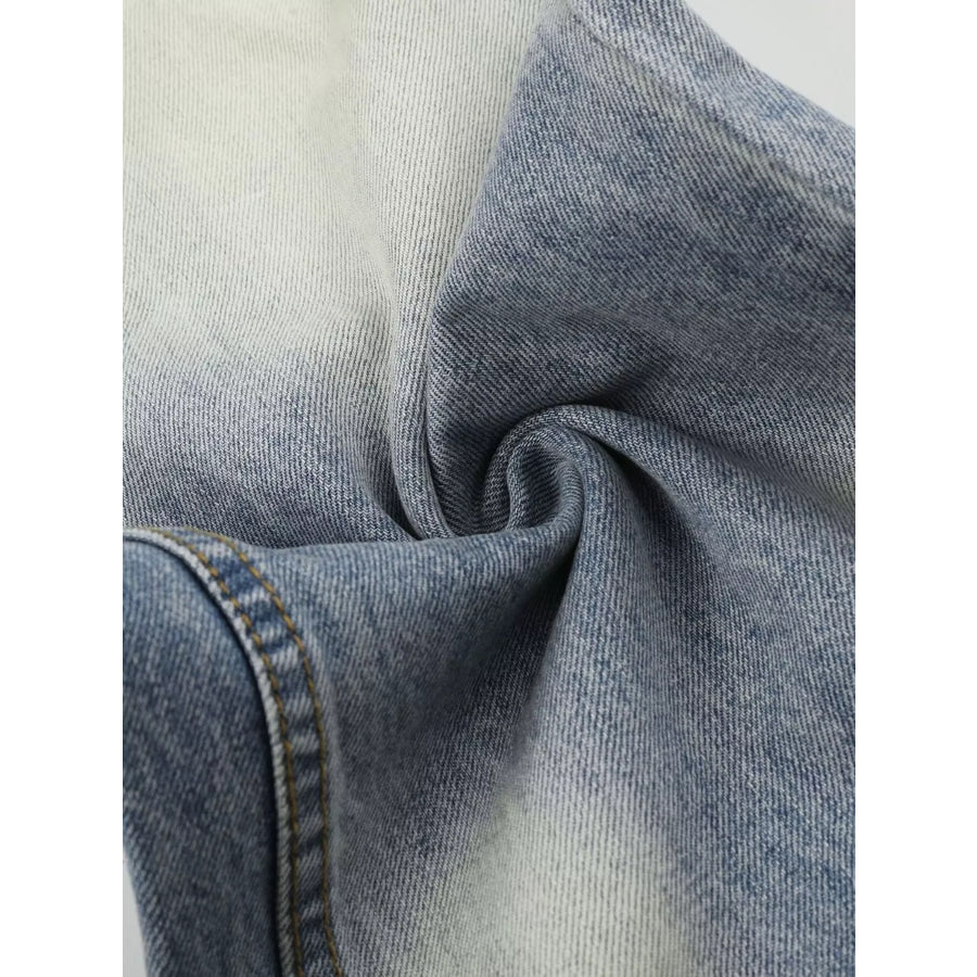 Men’s Washed Wide Leg Jeans Apparel and Accessories