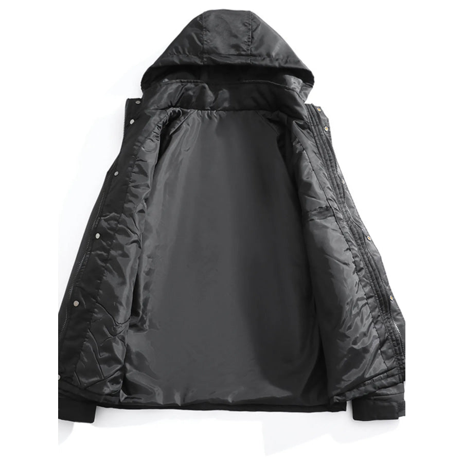 Men’s Waterproof Windbreaker Hooded Tactical Jacket