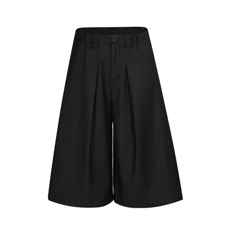 Men’s Wide Leg Capris Black / S Apparel and Accessories