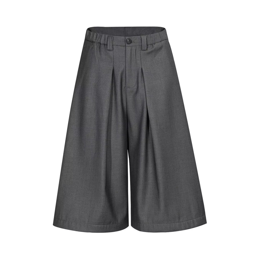 Men’s Wide Leg Capris Grey / S Apparel and Accessories
