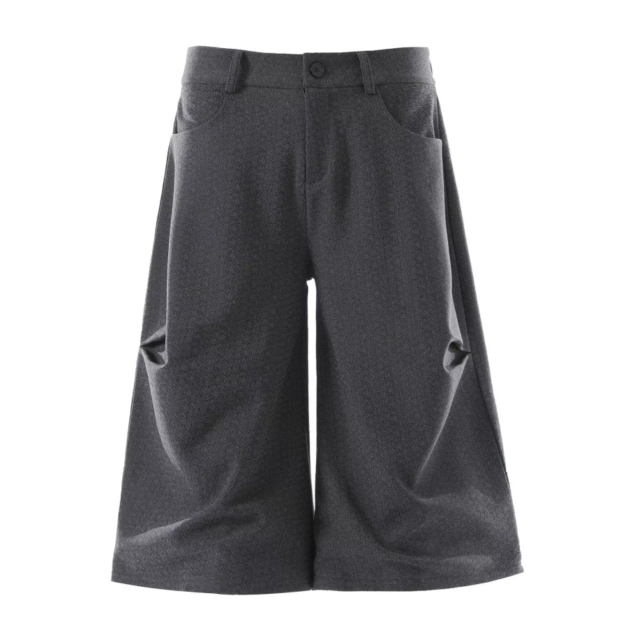 Men’s Wide Leg Capris Light Gray / S Apparel and Accessories