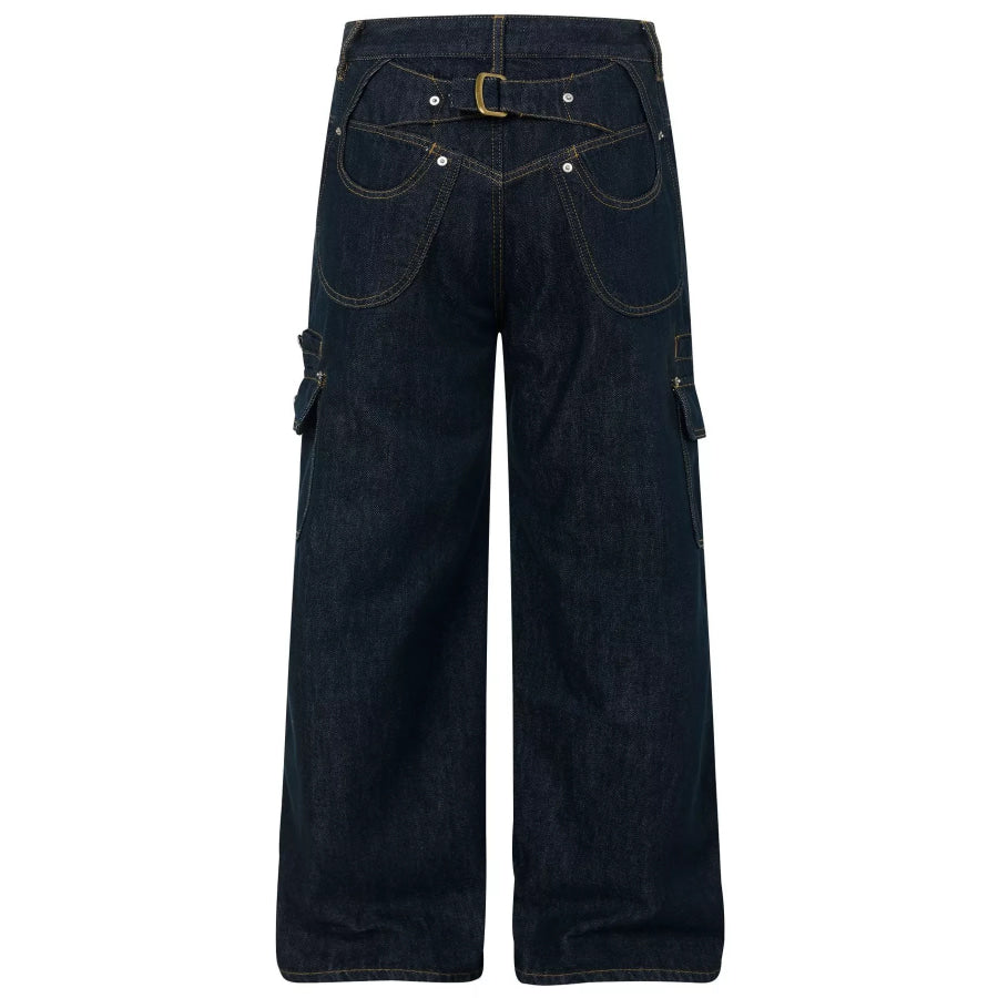 Men’s Wide-Leg Cargo Jeans Apparel and Accessories