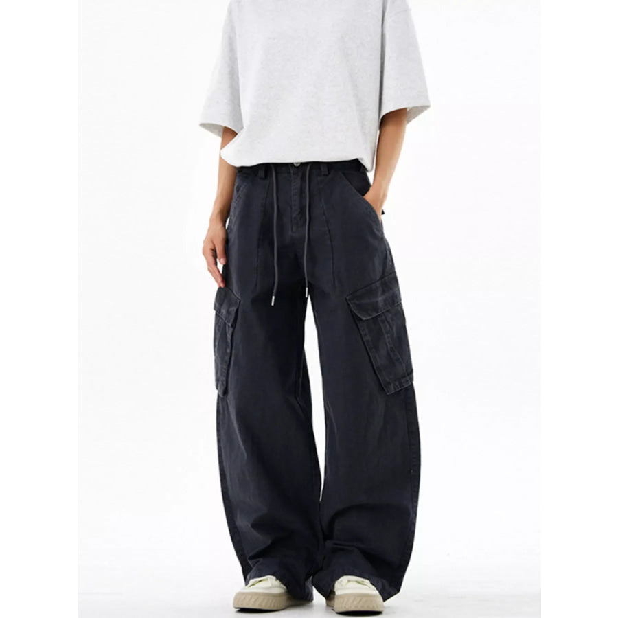 Men’s Wide Leg Cargo Pants Apparel and Accessories