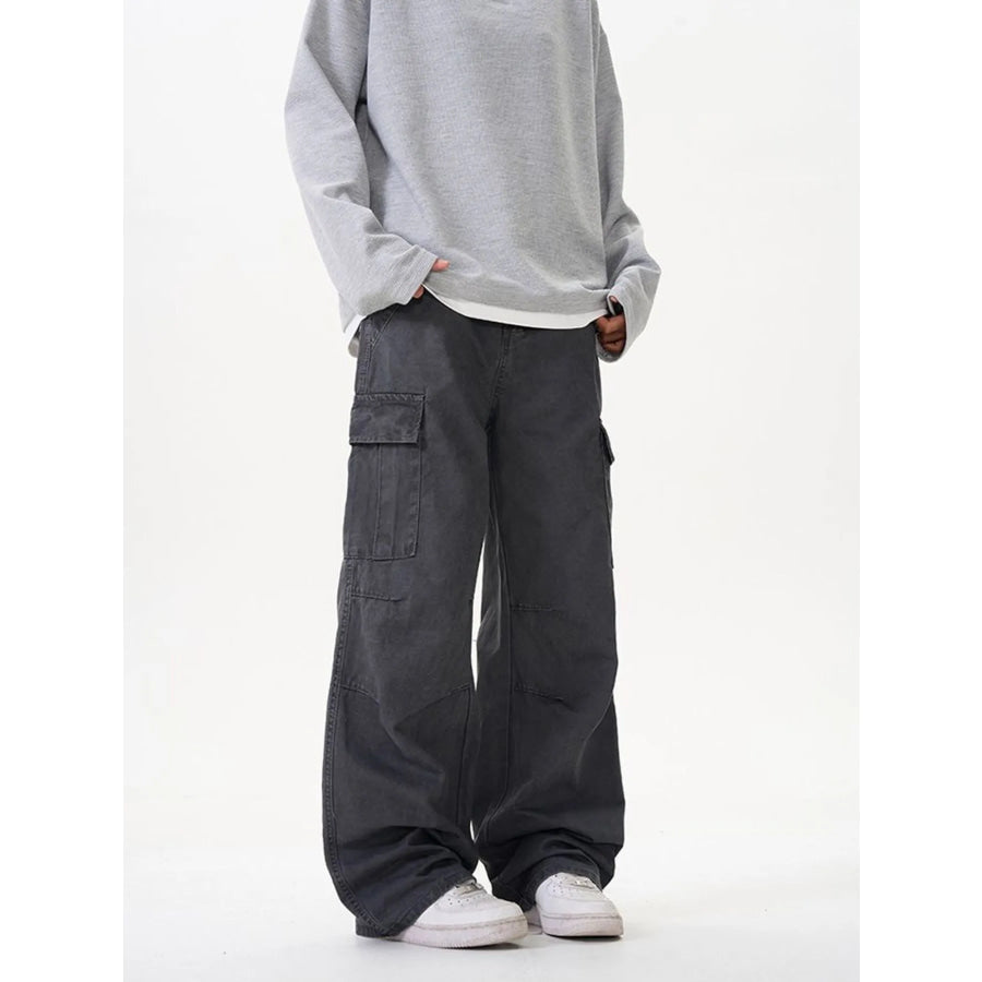 Men’s Wide Leg Cargo Pants Apparel and Accessories