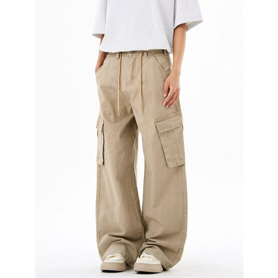 Men’s Wide Leg Cargo Pants Apparel and Accessories