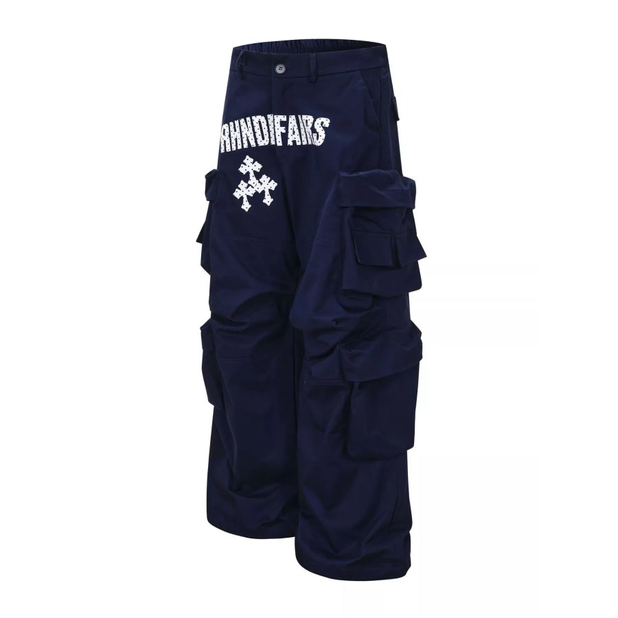 Men’s Wide Leg Cargo Pants Apparel and Accessories