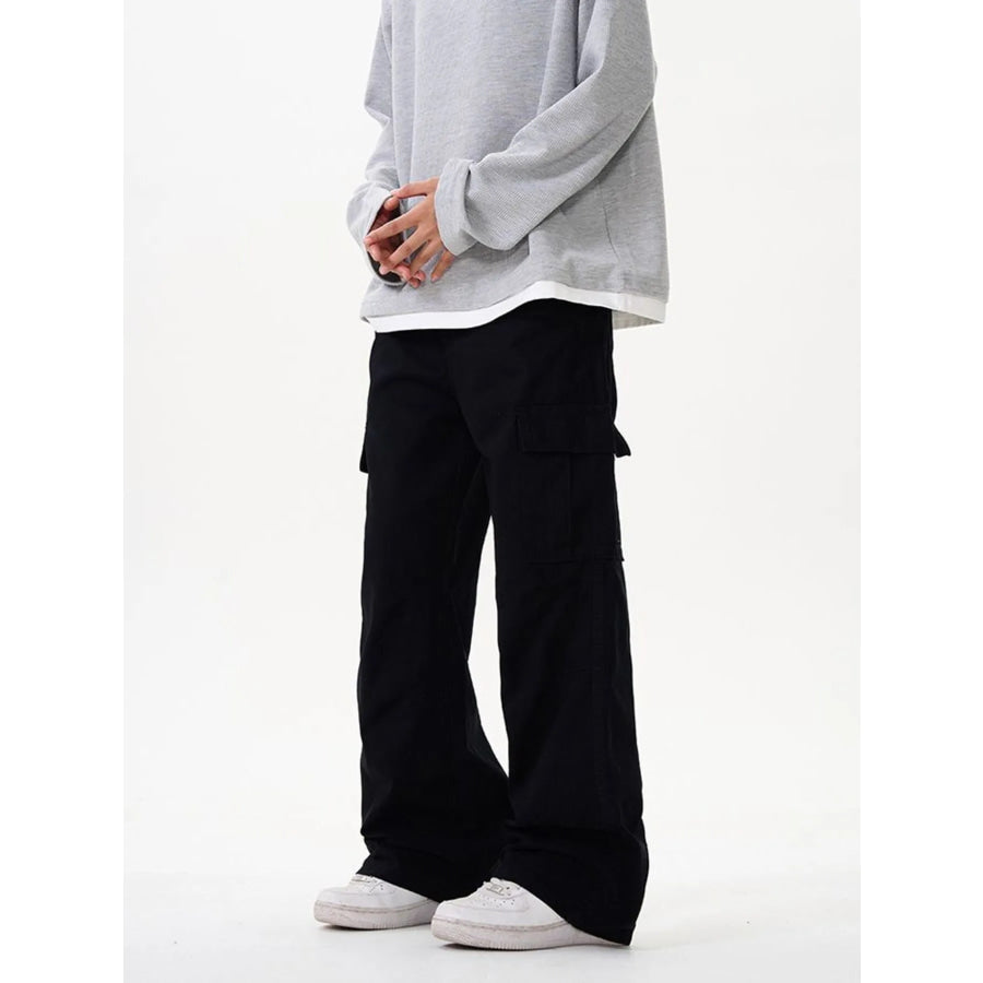 Men’s Wide Leg Cargo Pants Apparel and Accessories