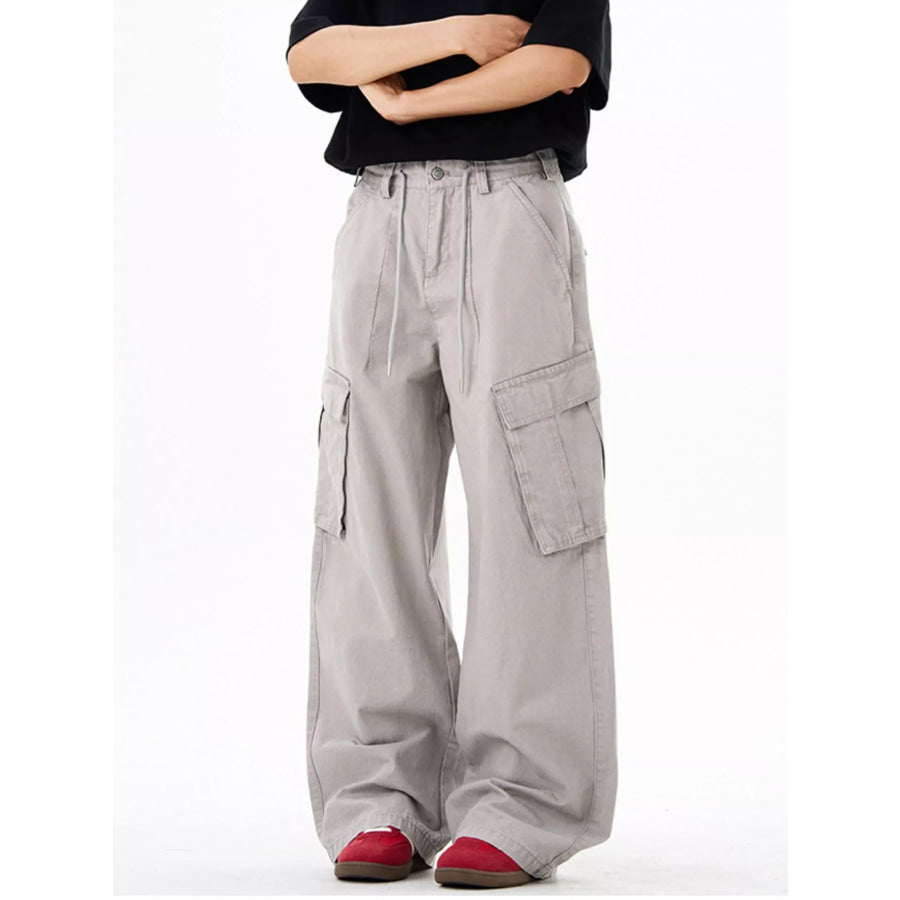 Men’s Wide Leg Cargo Pants Apparel and Accessories