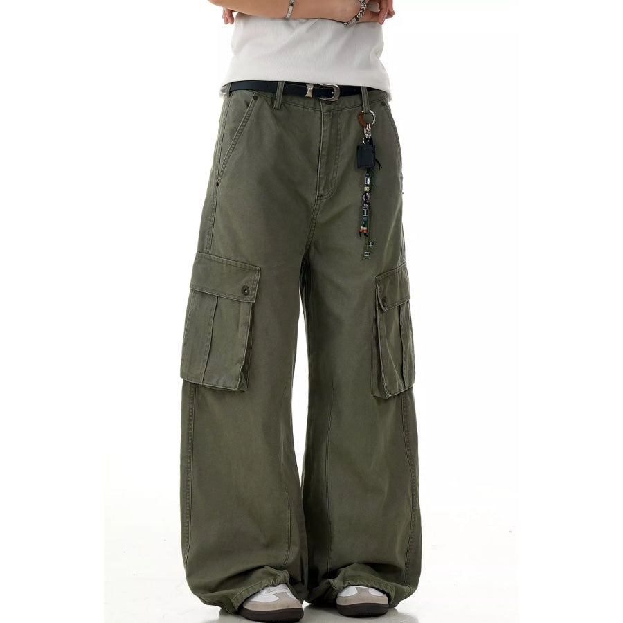 Men’s Wide Leg Cargo Pants Apparel and Accessories
