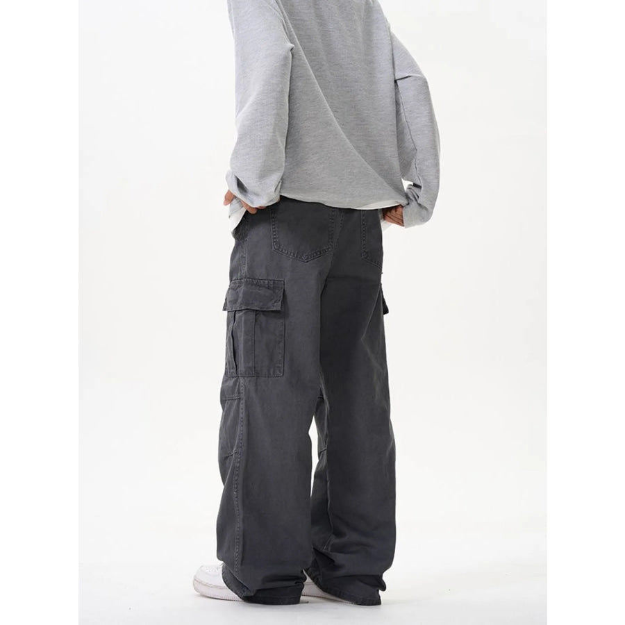 Men’s Wide Leg Cargo Pants Apparel and Accessories
