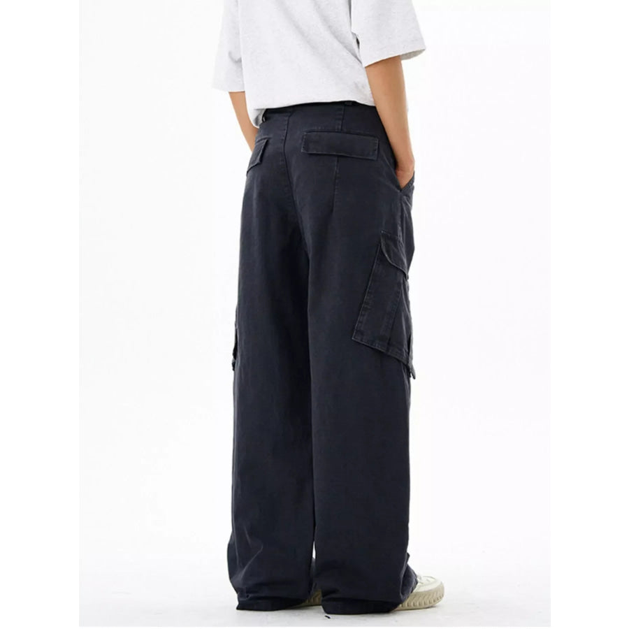 Men’s Wide Leg Cargo Pants Apparel and Accessories