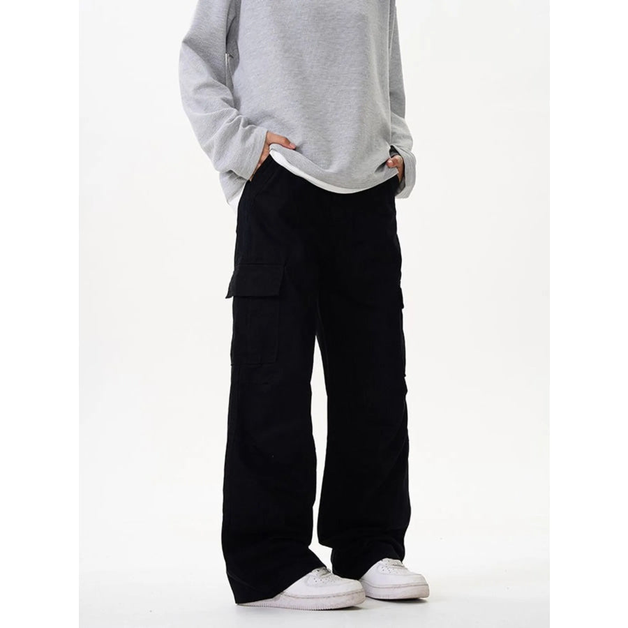 Men’s Wide Leg Cargo Pants Apparel and Accessories