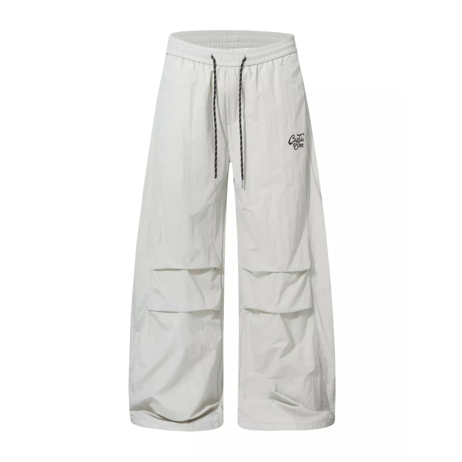 Men’s Wide-Leg Cargo Pants Cream White / S Apparel and Accessories