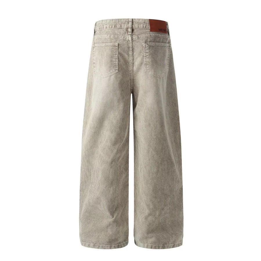 Men’s Wide Leg Corduroy Pants Apparel and Accessories