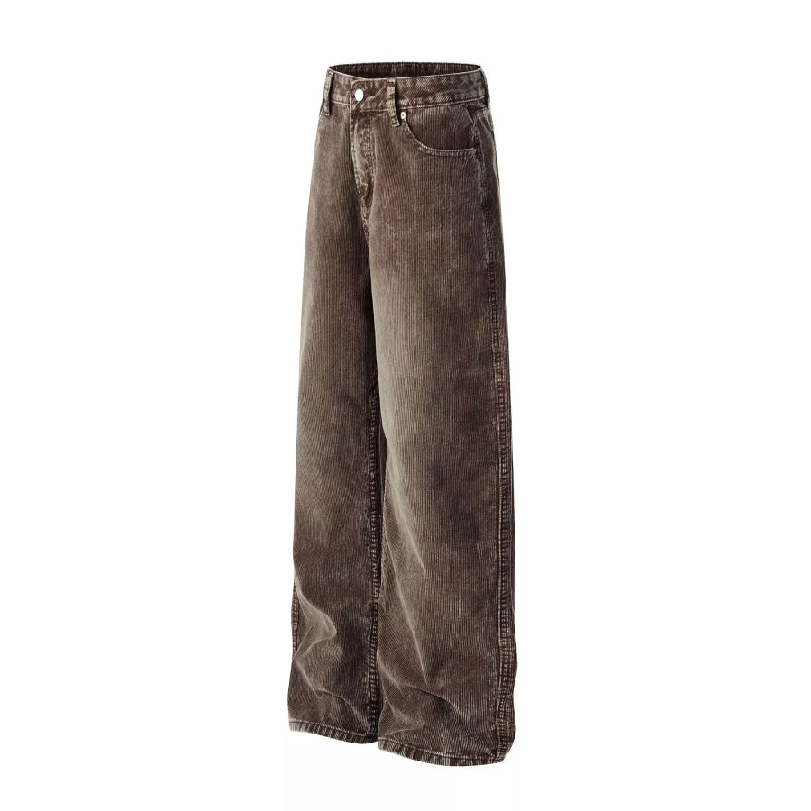 Men’s Wide Leg Corduroy Pants Apparel and Accessories