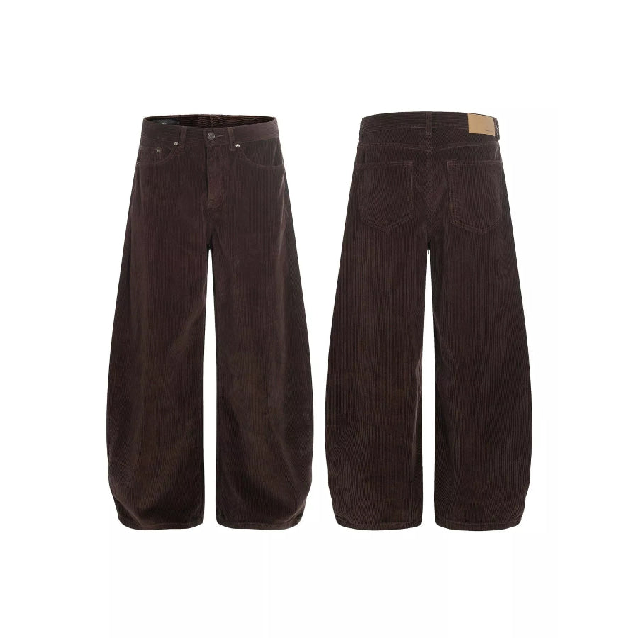 Men’s Wide Leg Corduroy Pants Apparel and Accessories