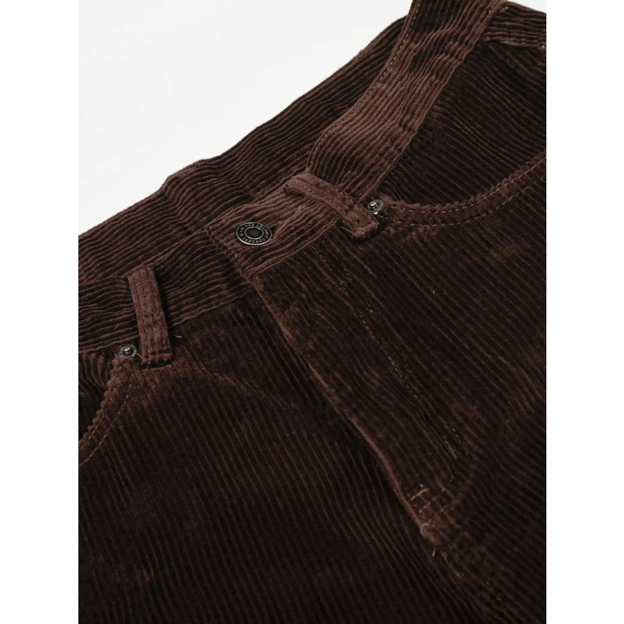 Men’s Wide Leg Corduroy Pants Apparel and Accessories