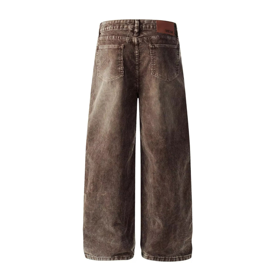 Men’s Wide Leg Corduroy Pants Apparel and Accessories