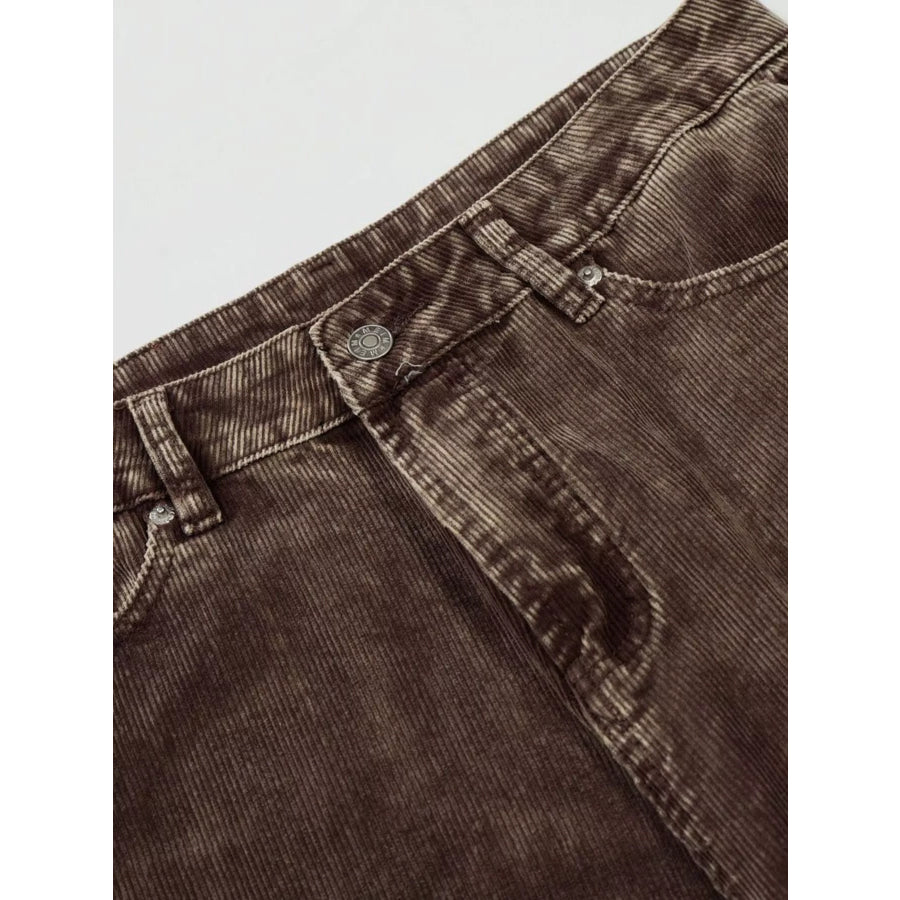 Men’s Wide Leg Corduroy Pants Apparel and Accessories