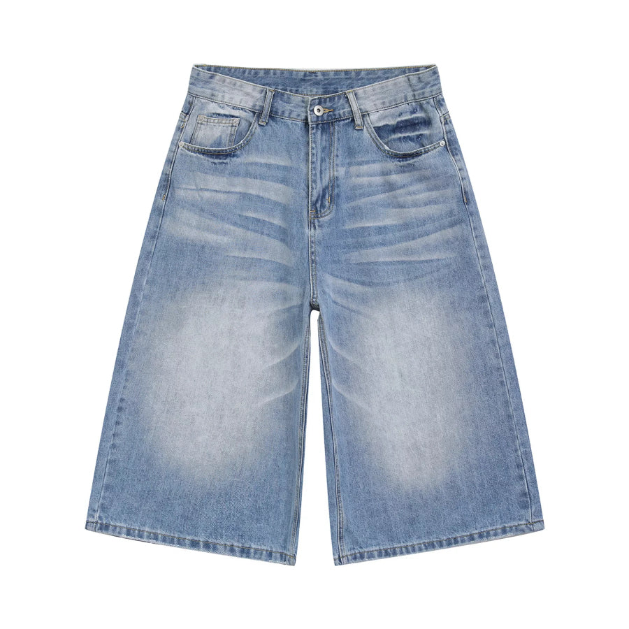 Men’s Wide Leg Cropped Jeans