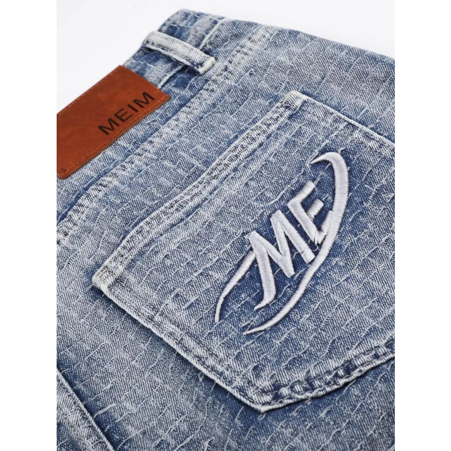 Men’s Wide Leg Denim Capris Apparel and Accessories