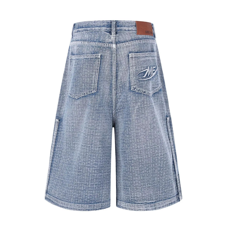 Men’s Wide Leg Denim Capris Apparel and Accessories