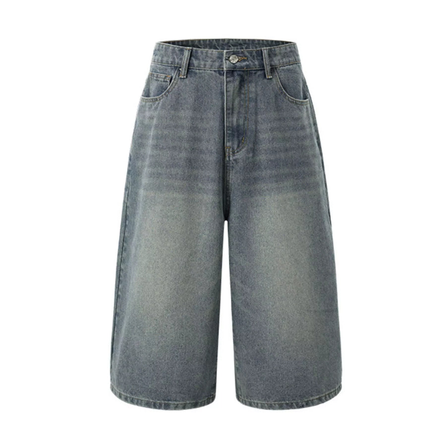 Men’s Wide Leg Denim Shorts Apparel and Accessories