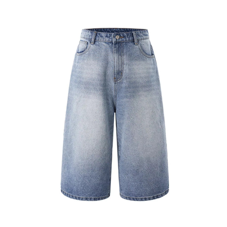 Men’s Wide Leg Denim Shorts Apparel and Accessories