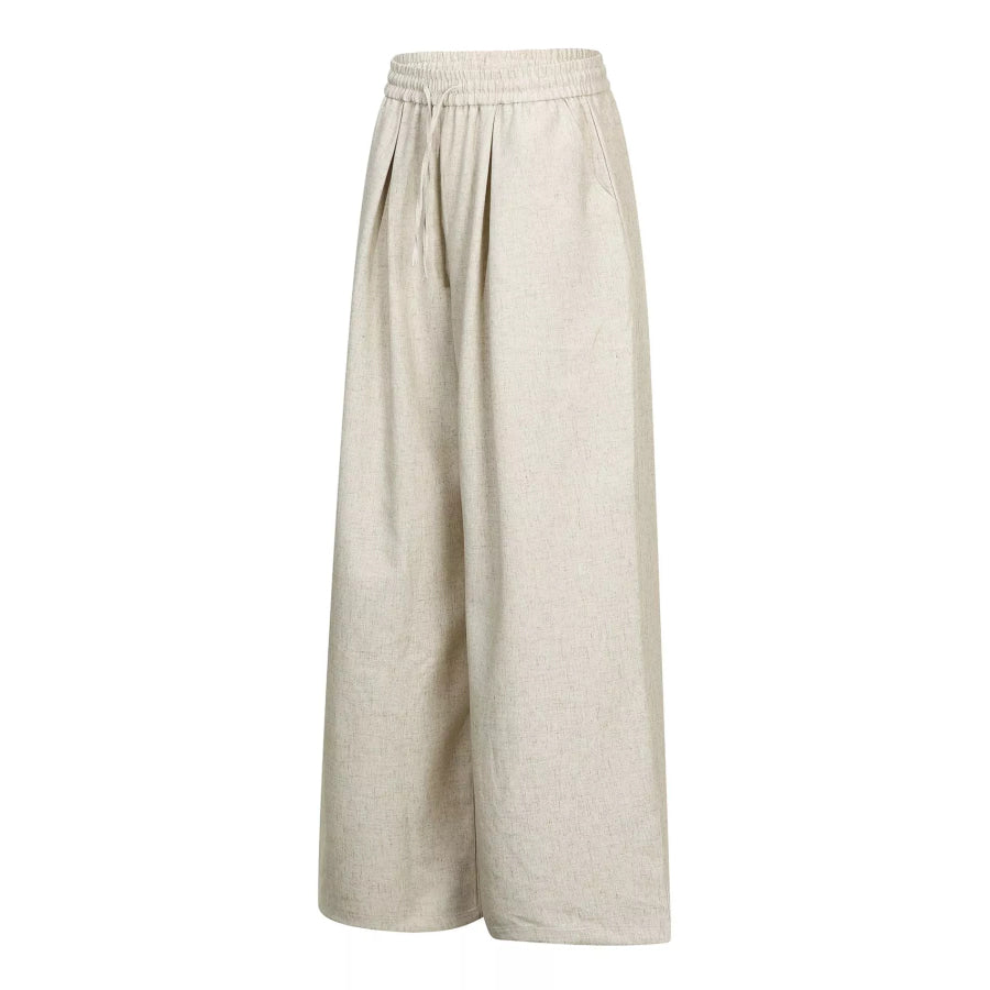Men’s Wide-Leg Drawstring Casual Pants Apparel and Accessories