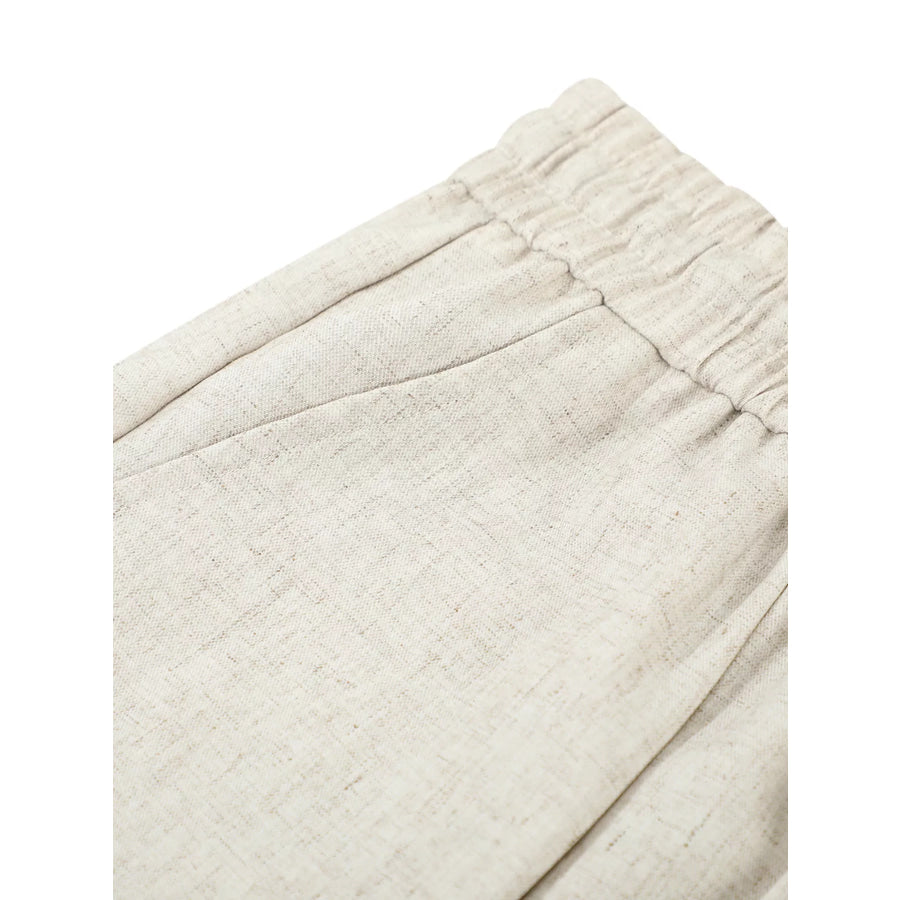 Men’s Wide-Leg Drawstring Casual Pants Apparel and Accessories