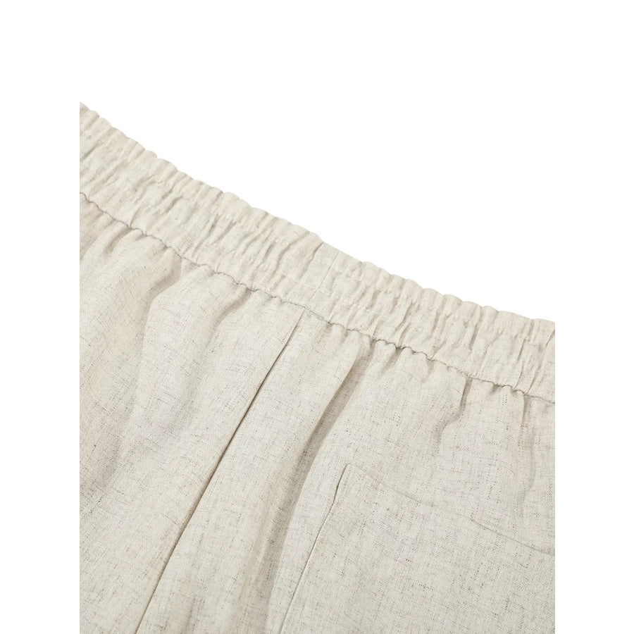 Men’s Wide-Leg Drawstring Casual Pants Apparel and Accessories