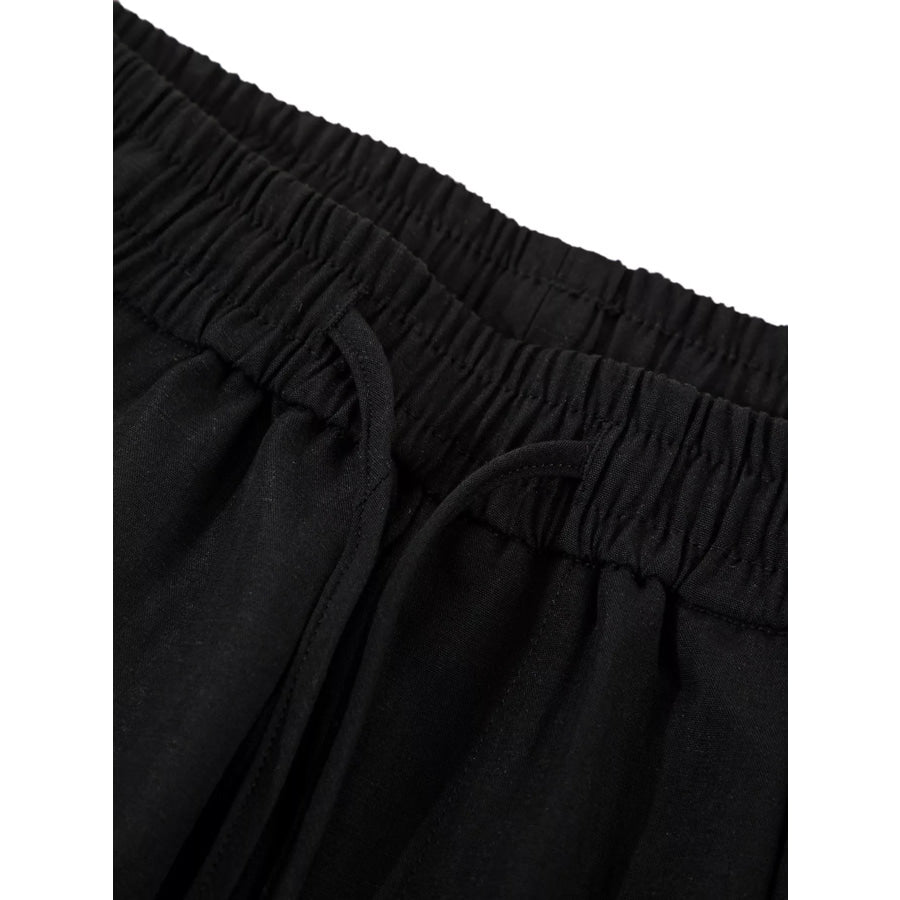 Men’s Wide-Leg Drawstring Pants Apparel and Accessories