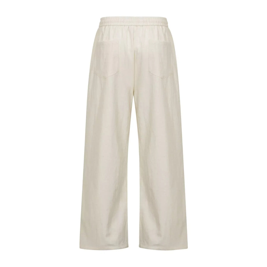 Men’s Wide-Leg Drawstring Pants Apparel and Accessories