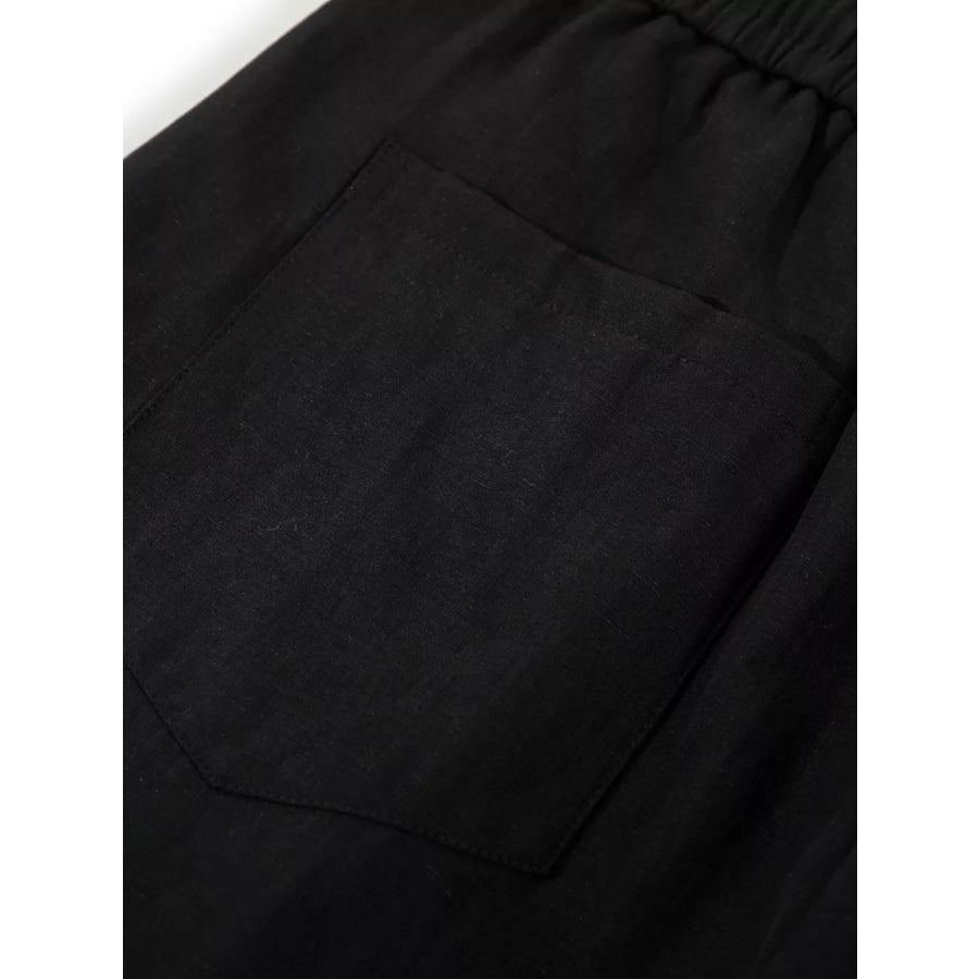 Men’s Wide-Leg Drawstring Pants Apparel and Accessories