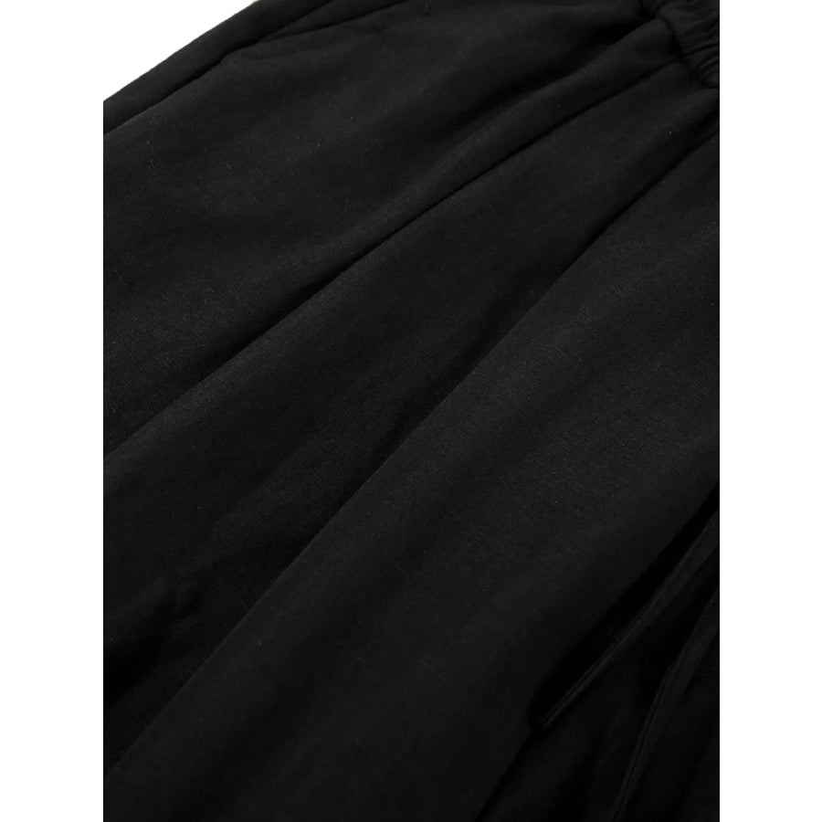 Men’s Wide-Leg Drawstring Pants Apparel and Accessories
