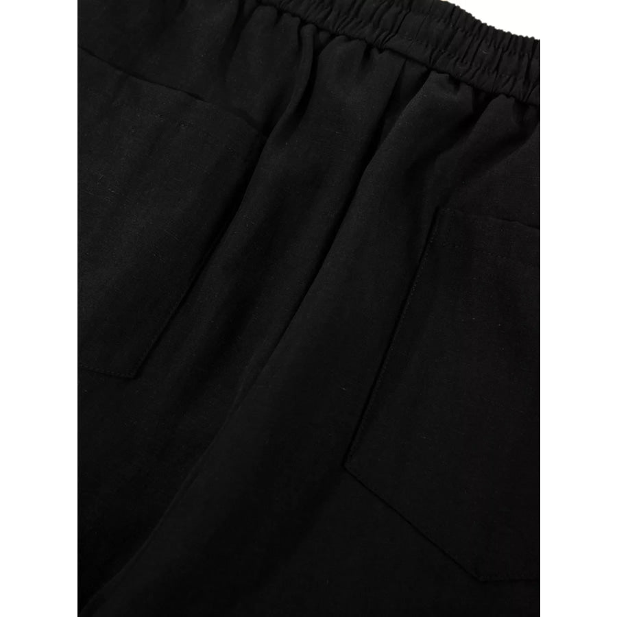 Men’s Wide-Leg Drawstring Pants Apparel and Accessories