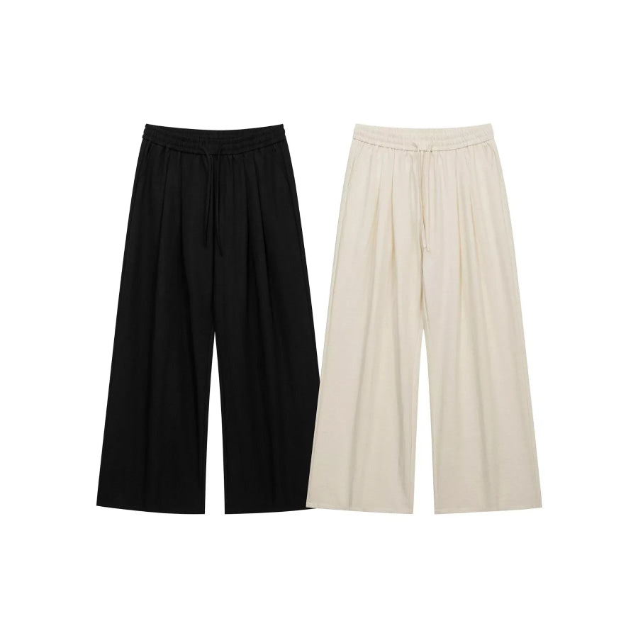 Men’s Wide-Leg Drawstring Pants Apparel and Accessories