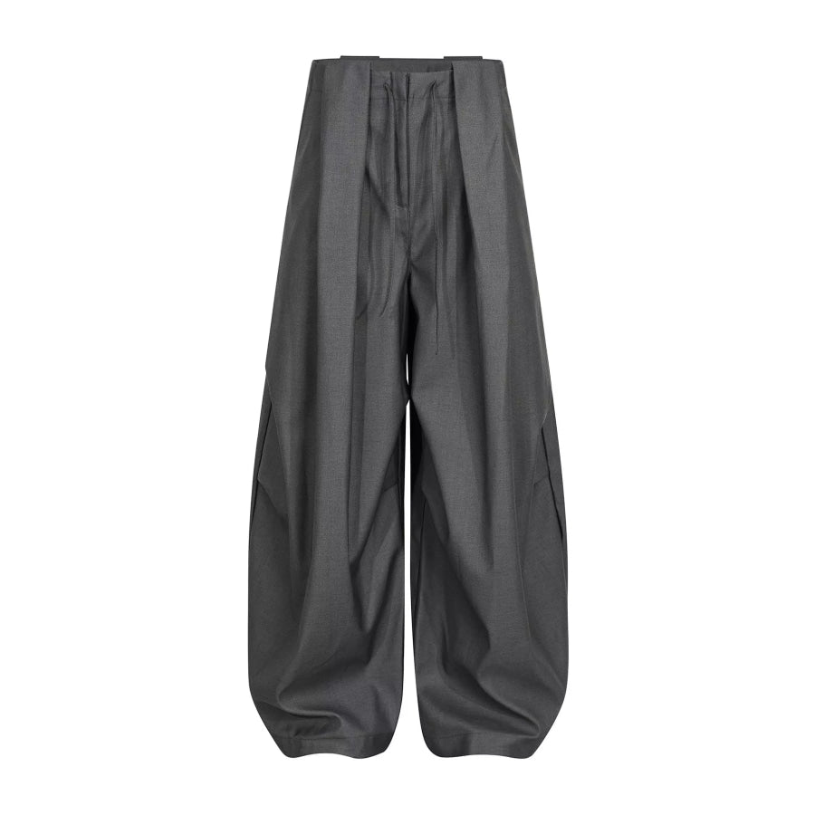 Men’s Wide Leg Dress Pants Gray / S Apparel and Accessories