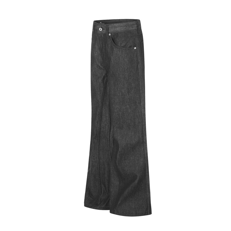 Men’s Wide-Leg Flare Jeans Black / S Apparel and Accessories