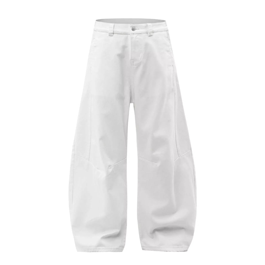 Men’s Wide Leg Jeans White / S Apparel and Accessories