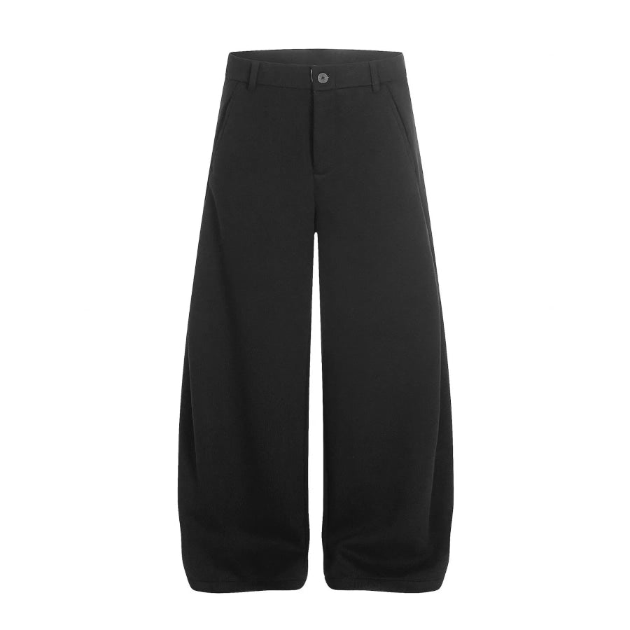 Men’s Wide Leg Pant with Pockets Black / S Apparel and Accessories