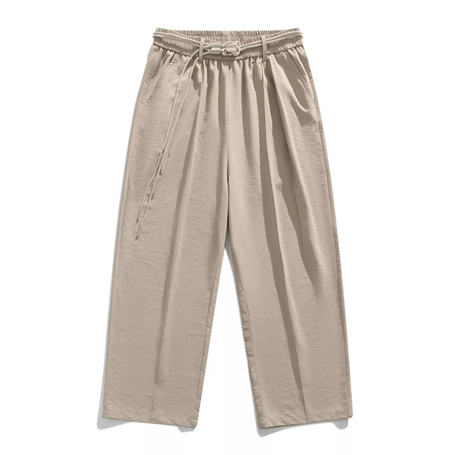 Men’s Wide Leg Pants Khaki / S Apparel and Accessories