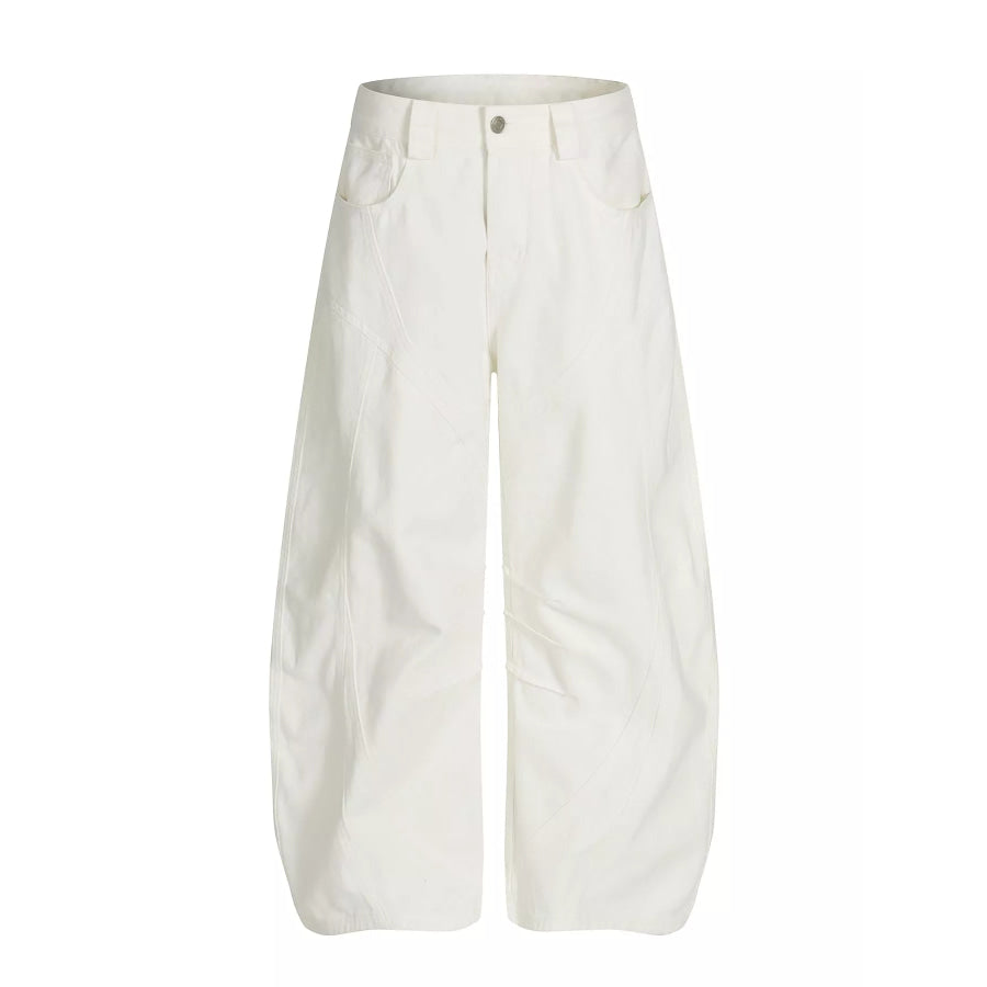 Men’s Wide Leg Pants White / S Apparel and Accessories
