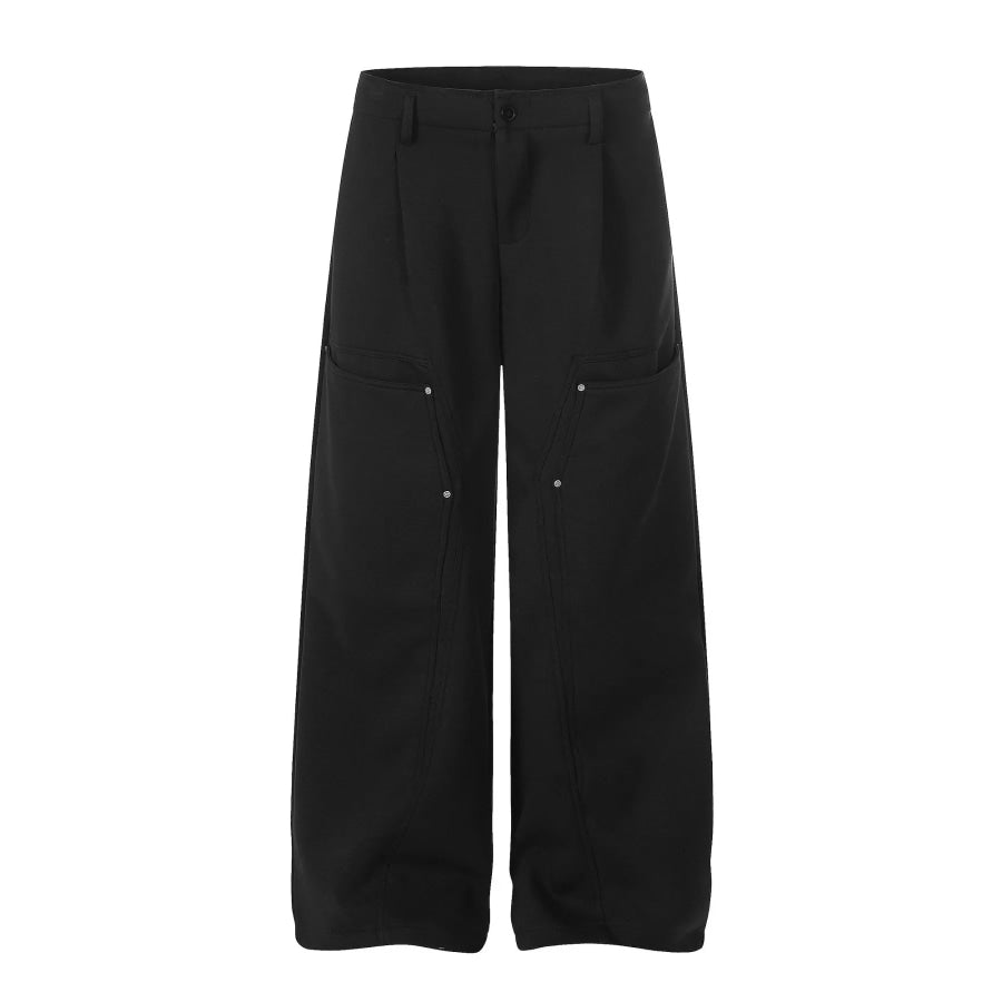 Men’s Wide Leg Pants with Pockets Apparel and Accessories