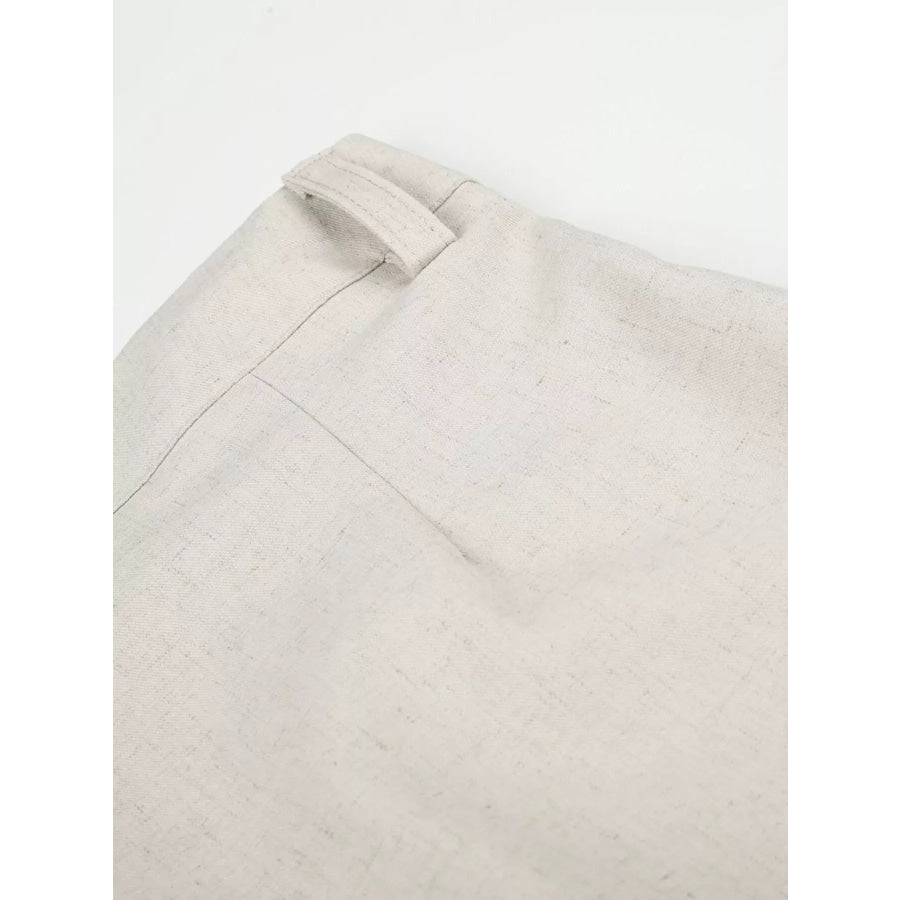 Men’s Wide-Leg Pleated Casual Pants Apparel and Accessories