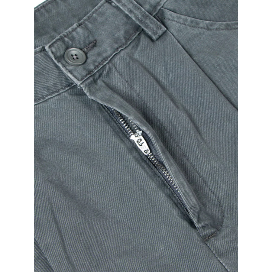 Men’s Wide Leg Pleated Pants Apparel and Accessories
