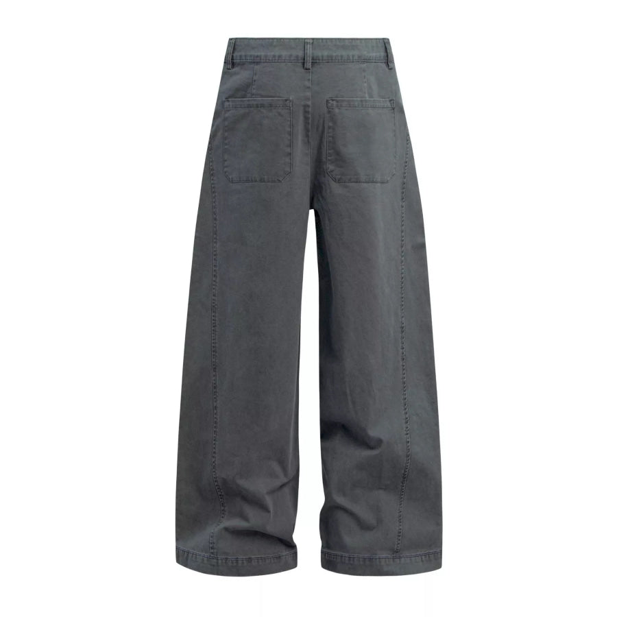 Men’s Wide Leg Pleated Pants Apparel and Accessories